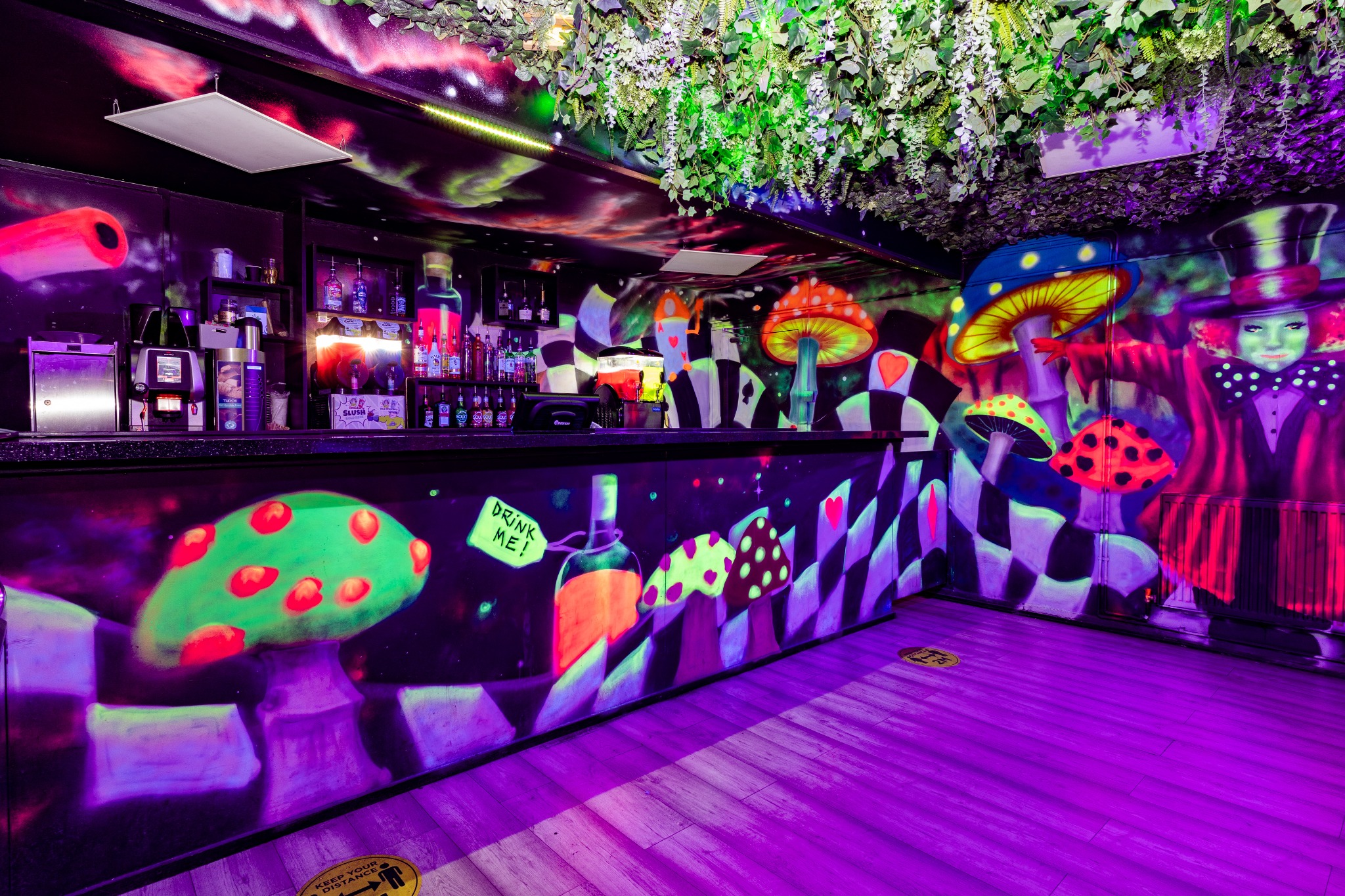 DJW Events colourful licensed bar