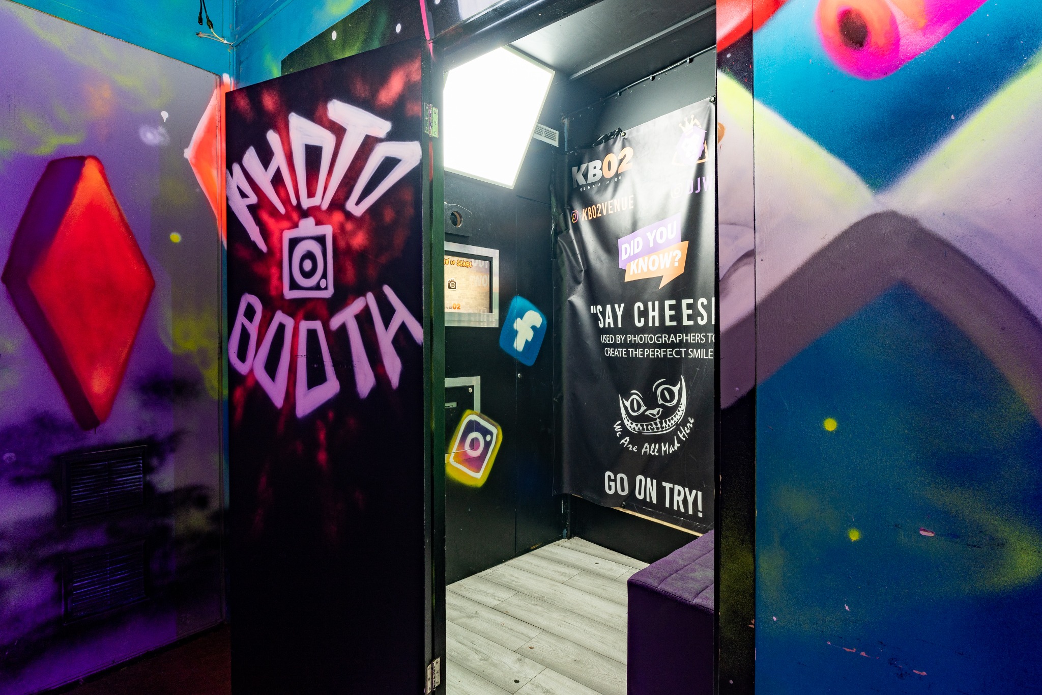 DJW Events photobooth entrance